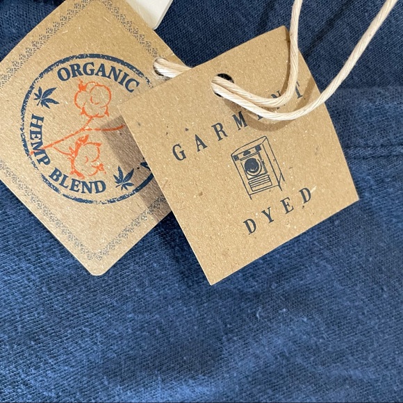 *new* Faherty midi sleeveless blue dress- organic cotton Annie Knit Henley Dre - Picture 6 of 10